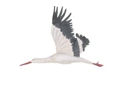 That\'s Mine white stork large wallsticker
